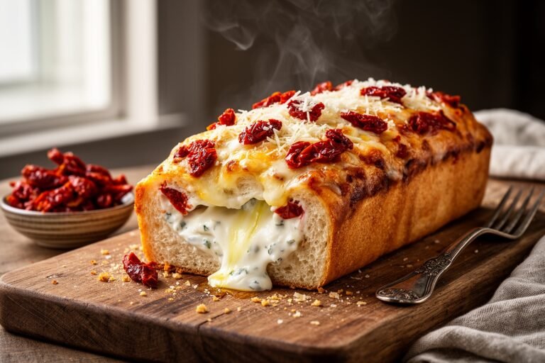 Irresistible Authentic Cheesy Italian Pizza Loaf