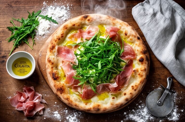 Grilled Arugula Prosciutto Pizza