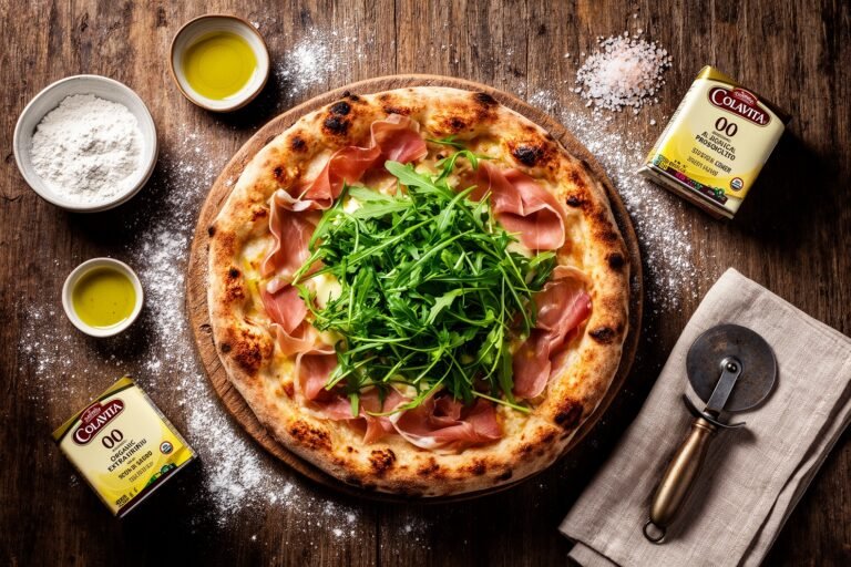 Grilled Arugula and Prosciutto Pizza