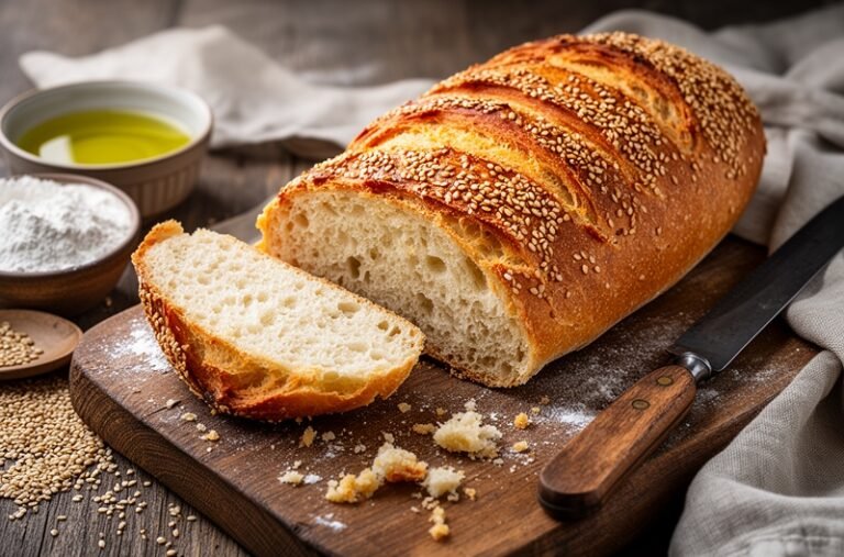 Crusty Homemade Italian Bread