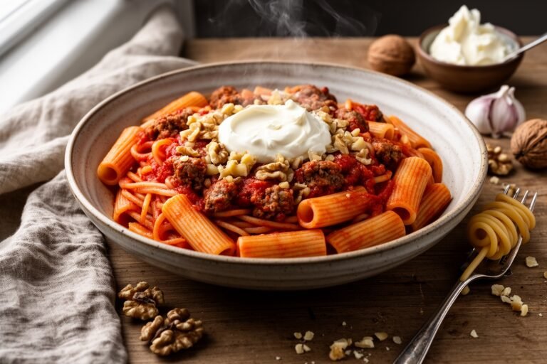 Italian Sausage and Walnut Pasta