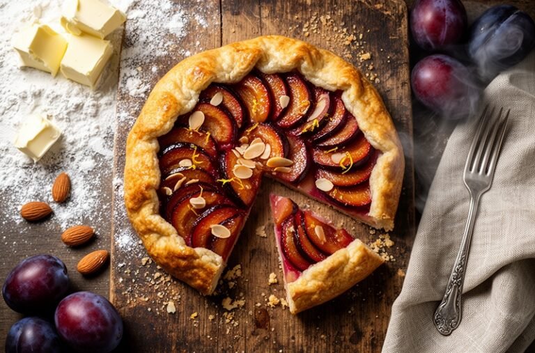 Rustic Italian Plum Galette