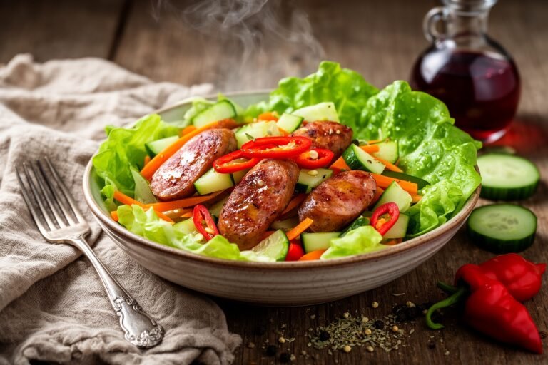 Zesty Italian Sausage Salad: A Roman-Inspired Gustoli Delight