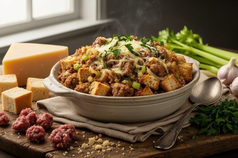 Robust Italian Sausage & Bread Stuffing: A Roman Tradition