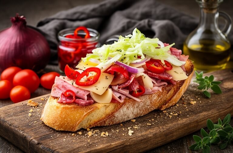 Italian Sub Bruschetta: Zesty Roman Crostini