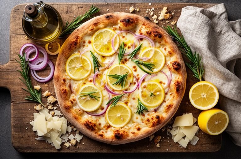 Lemon-and-Italian-Cheese Pizza