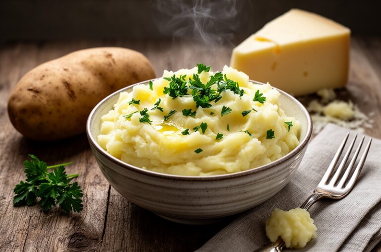 Creamy Fontina Mashed Potatoes with Italian Parsley