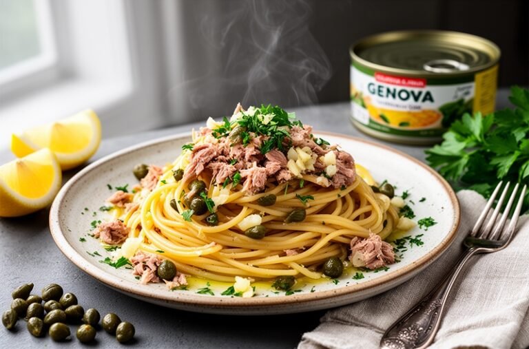 Mediterranean Tuna Linguine: Effortless & Authentic Italian Pasta