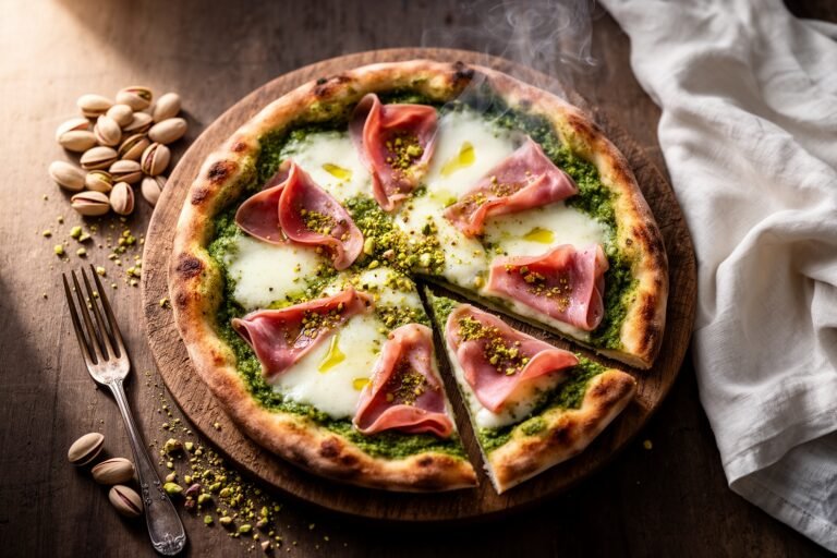 Divine Pistachio Mortadella Pizza: An Emilian Delicacy