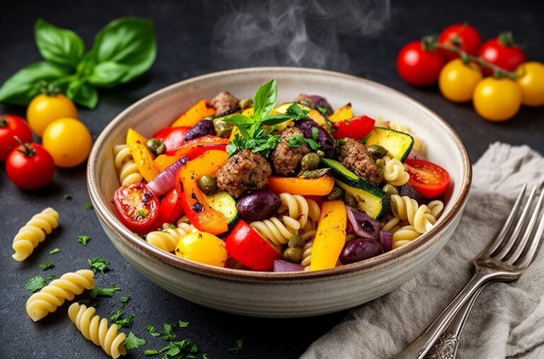 Robust Roasted Vegetable & Italian Sausage Pasta: An Authentic Italian Feast