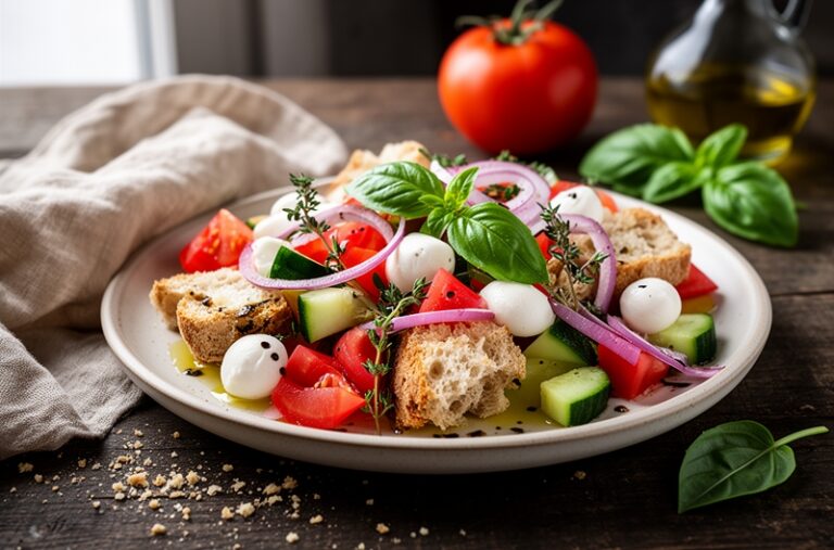 Rustic Panzanella: A Vibrant Tuscan Summer Salad