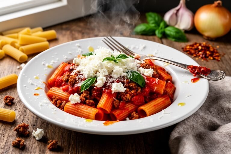 Robust Spicy Italian Sausage Rigatoni: A Creamy Roman Delight
