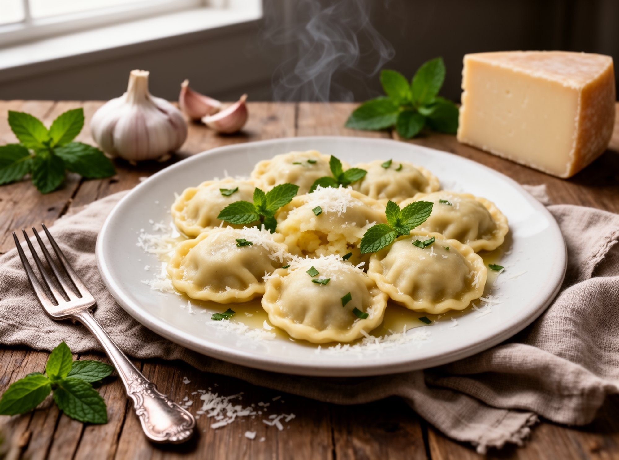 Close-up of sardinian pasta recipe, potato pasta, traditional italian pasta - Authentic Italian Cuisine by Gustoli