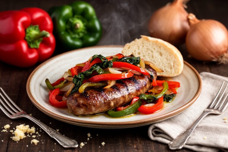 Grilled Italian Sausage With Sweet-and-Sour Peppers and Onions