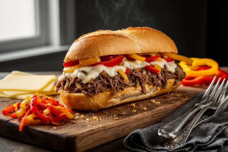 Brasato Romano all'Istante: Slow-Cooked Beef & Sweet Pepper Medley