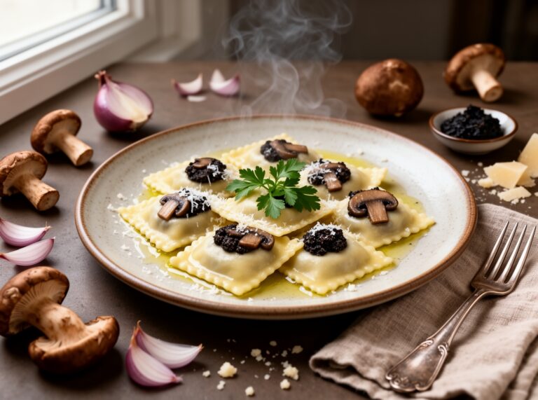 Mushroom & Black Truffle Ravioli