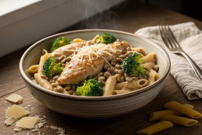 One-Pot Creamy Italian Chicken Pasta: Wholesome & Effortless