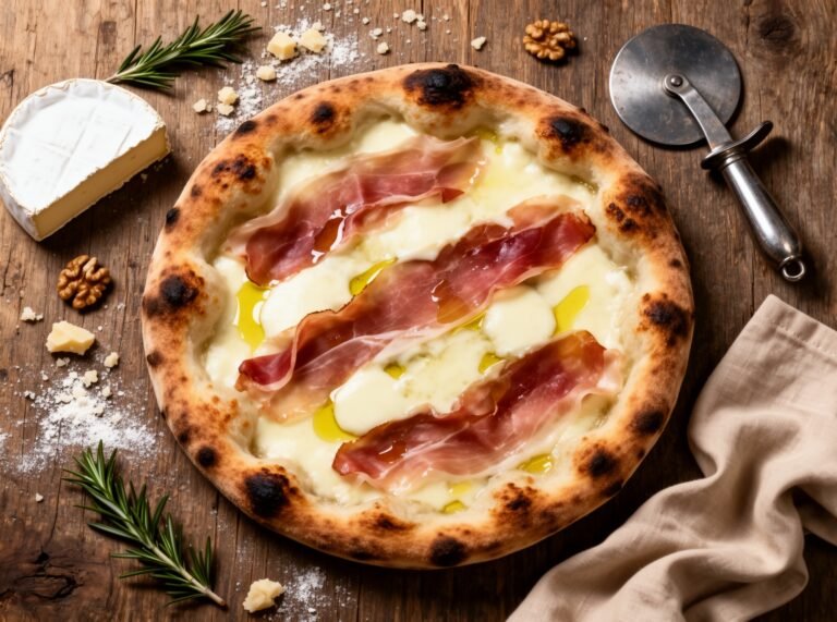 Pizza al Speck e Brie
