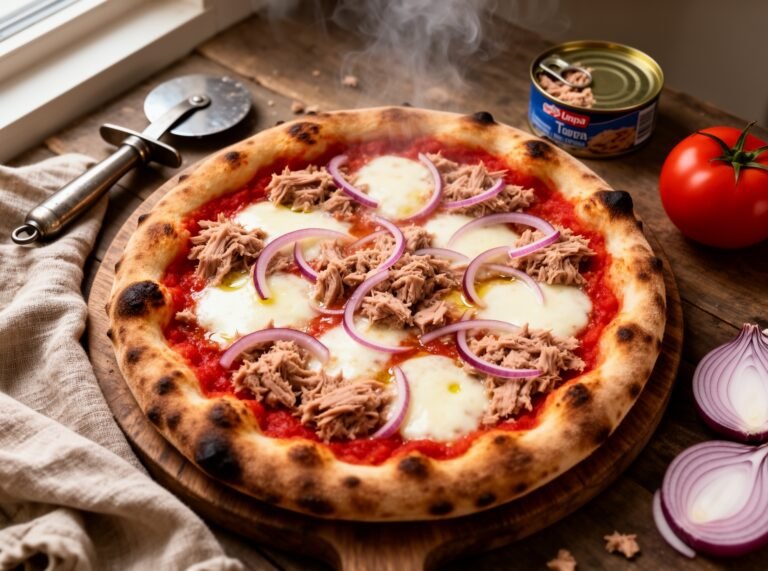Sinfonia di Mare e Terra: The Ultimate Tuna and Red Onion Pizza