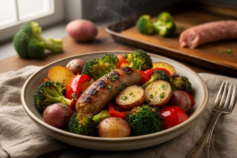 Vibrant Sheet Pan Italian Sausage & Veggies: A Gustoli Delight