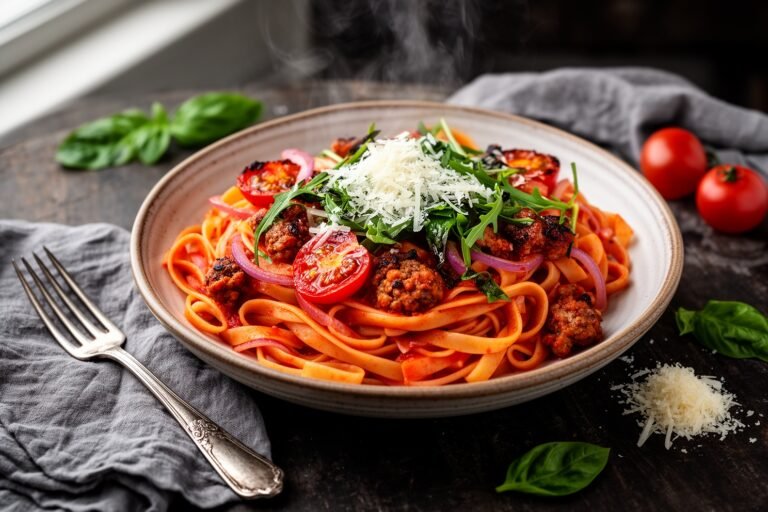 The Roman Arrabbiata of Sausage and Cherry Tomatoes