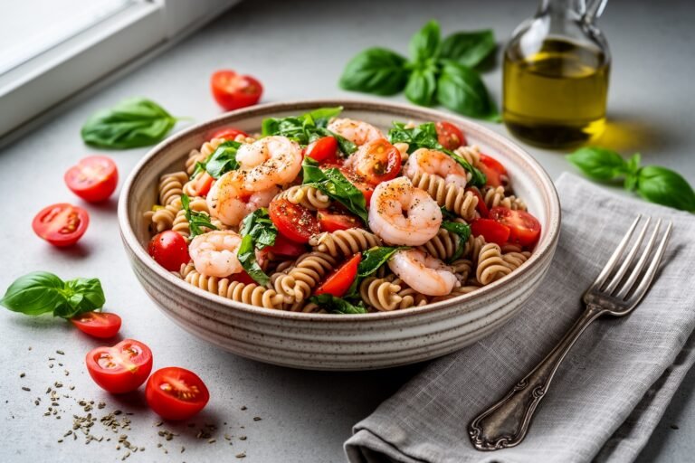 Zesty Italian Shrimp Pasta Salad
