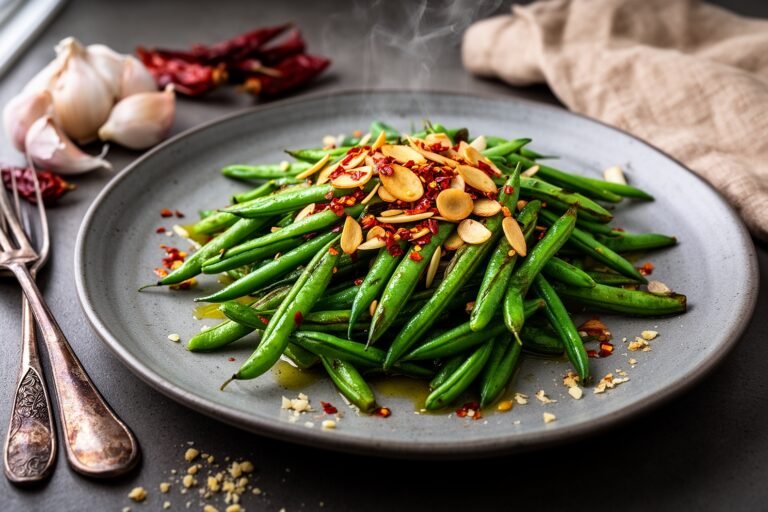 Spicy Sautéed Italian Flat Beans