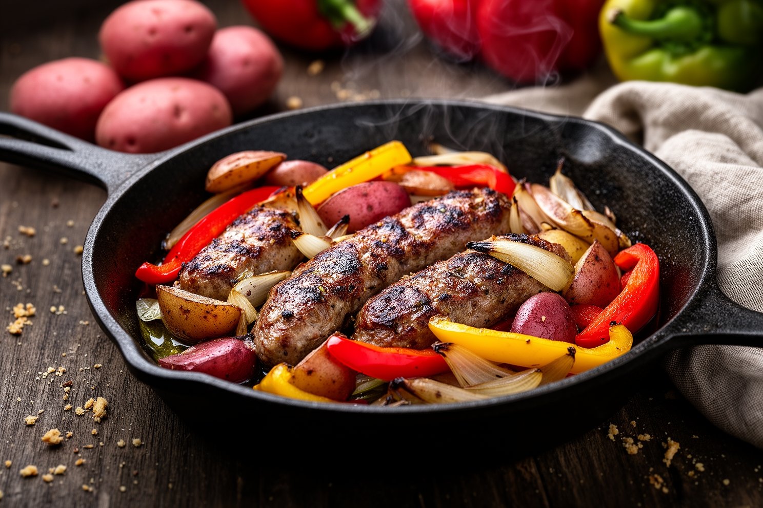 italian-sausage-and-potatoes - Authentic Italian Cuisine by Gustoli