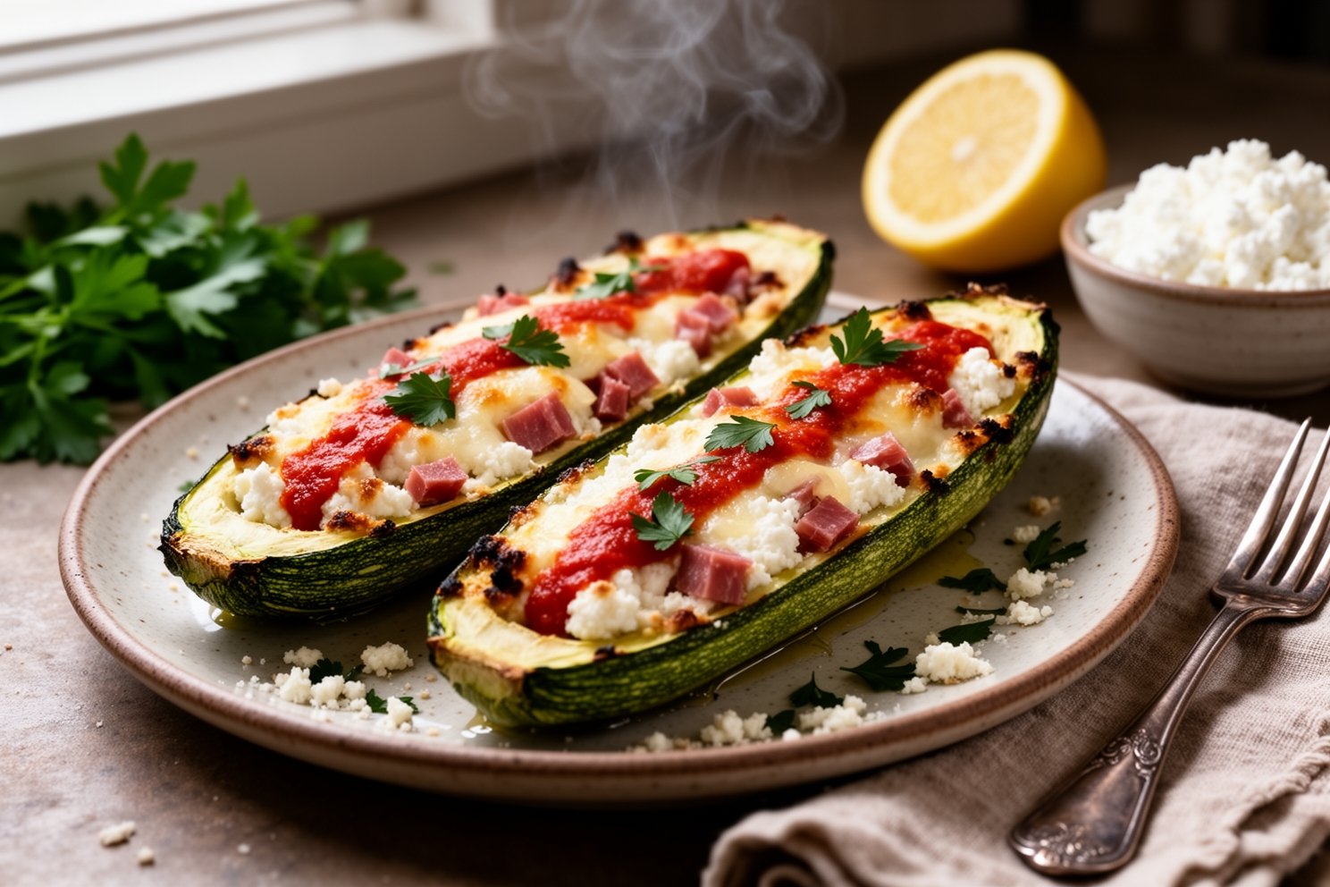 italian-stuffed-zucchini - Authentic Italian Cuisine by Gustoli